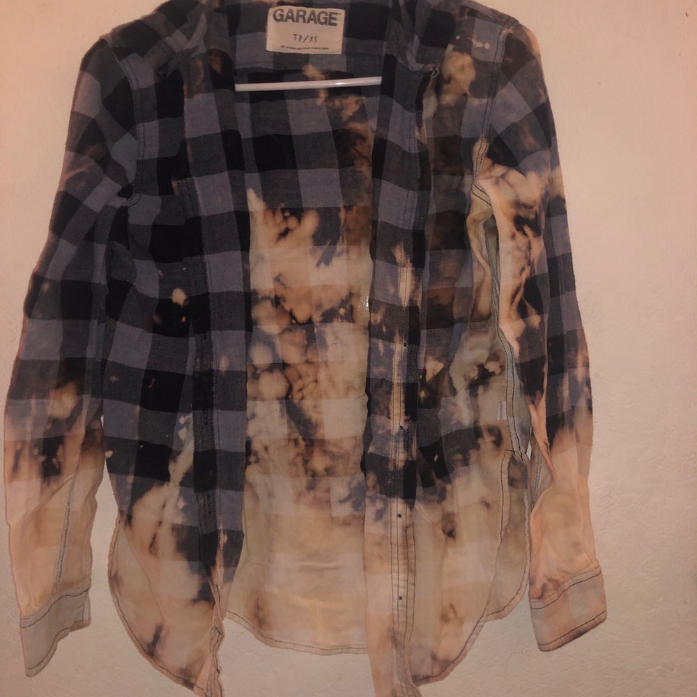 Tie dye flannel